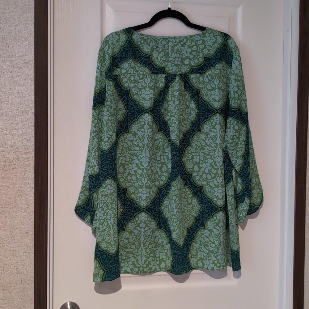 Lawrence Zarian Blouse, XL - Picture 3 of 5